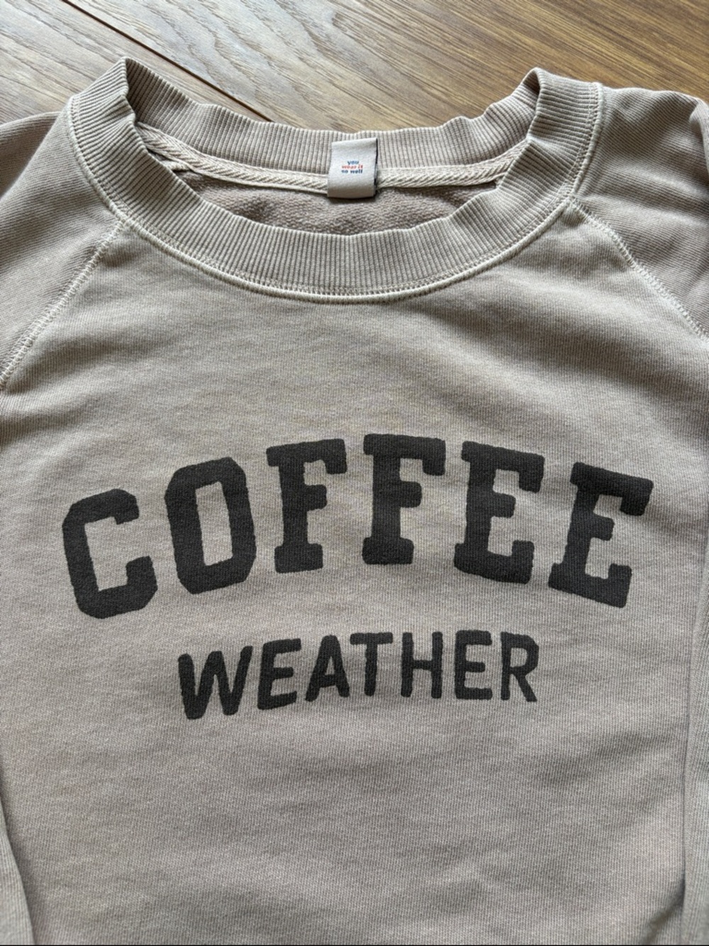 Old Navy Women’s Coffee Weather Crewneck Sweatshirt Size M - Picture 2 of 6